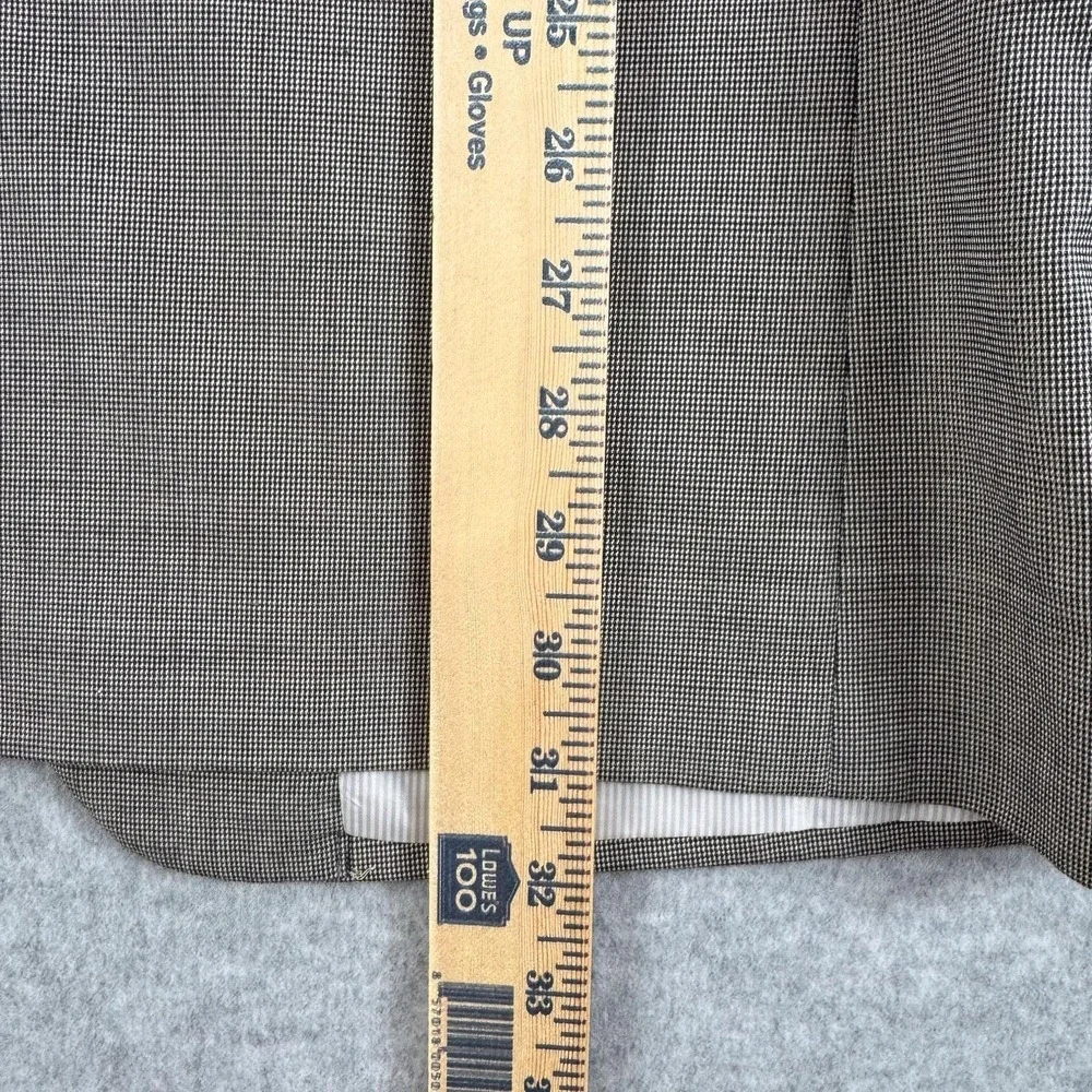 Jos A Bank Suit‎ Mens 42 Regular Gray Check Cotton Wool Jacket Pants 36x29